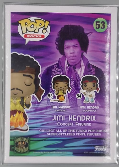 #53 Jimi Hendrix (Monterey) - Rocks Funko POP