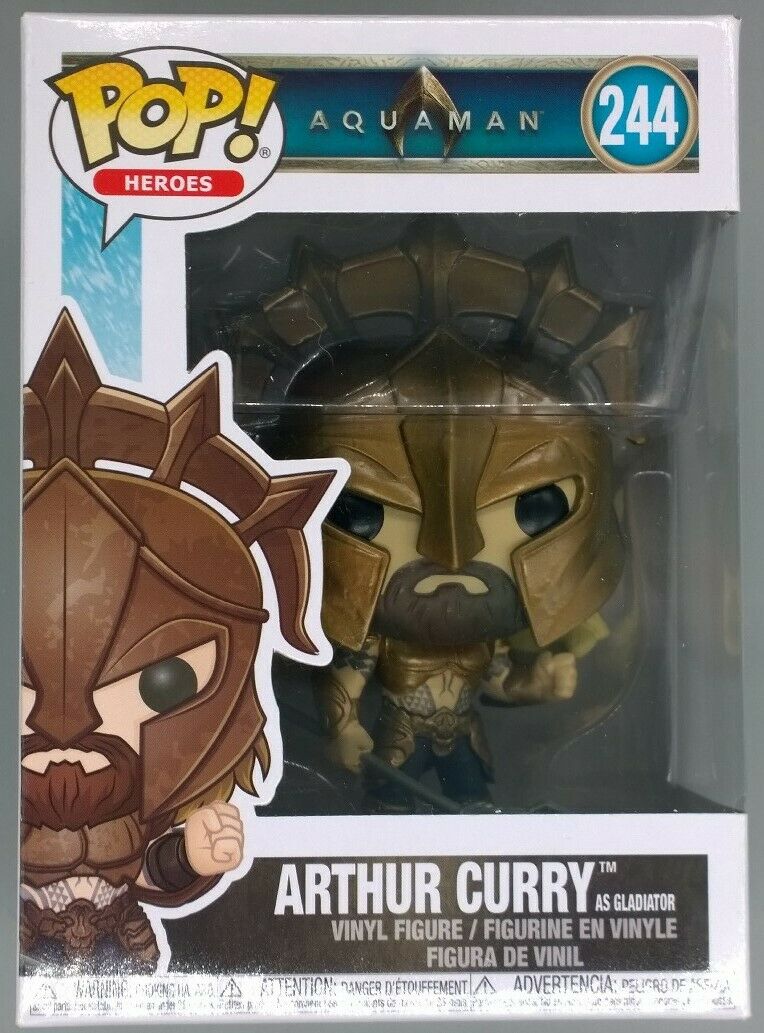 #244 Arthur Curry (as Gladiator) DC Aquaman - Box Damaged Funko POP