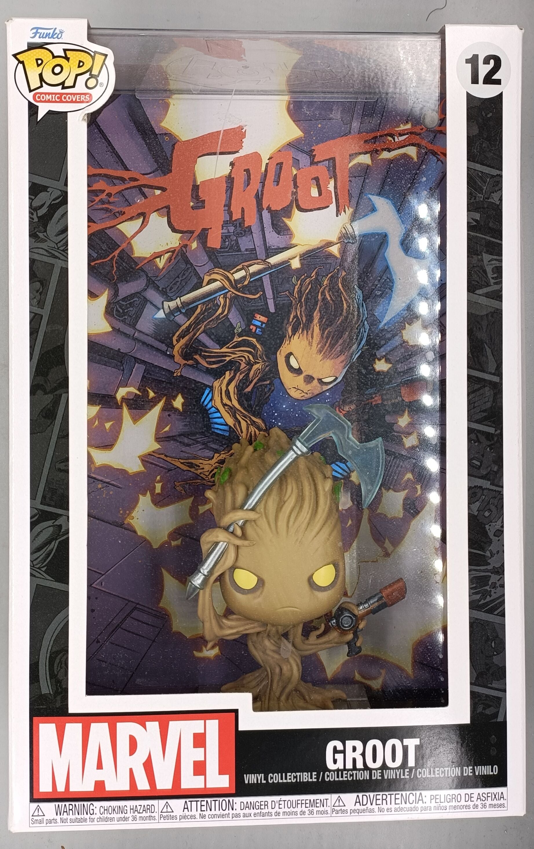 12 Groot - Pop Comic Covers (Marvel)  - Funko POP - Box Damaged