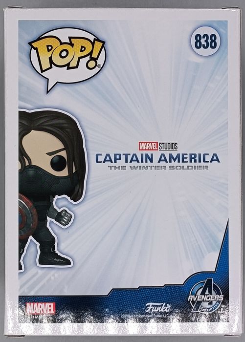 838 Winter Soldier (w/ Shield) Marvel Captain America Winter Soldier Funko POP