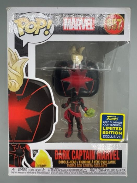#657 Dark Captain Marvel - Marvel - 2020 Con - Box Damaged Funko POP