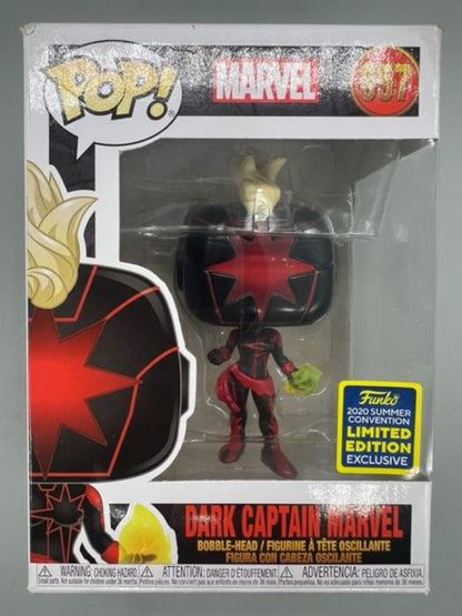 #657 Dark Captain Marvel - Marvel - 2020 Con - Box Damaged Funko POP