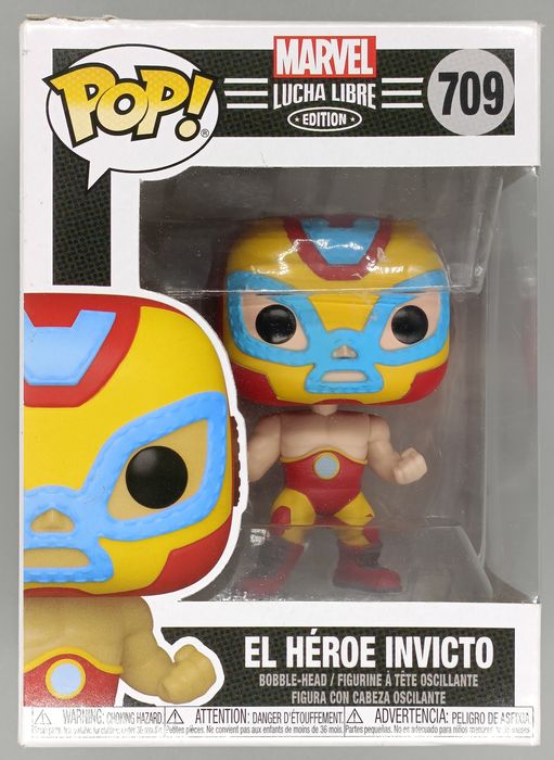 709 El Heroe Invicto (Iron Man) - Marvel Luchadores - Box Damaged Funko POP