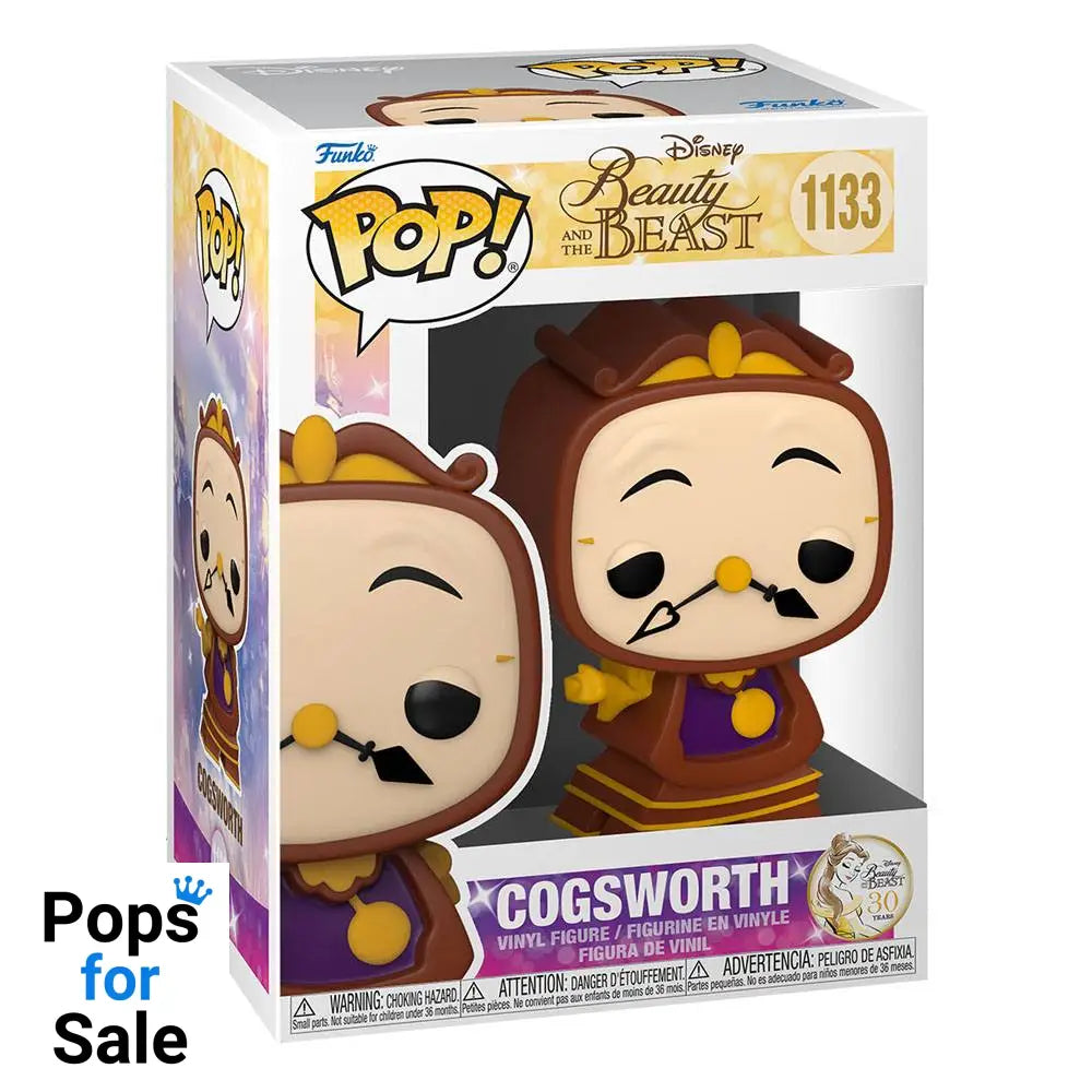 Beauty and the Beast POP! Movies Vinyl Figure Cogsworth 9 cm