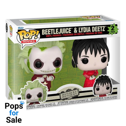 Beetlejuice 2 POP! Animation Vinyl Figures 2-Pack Beetlejuice & Lydia Deetz 9 cm