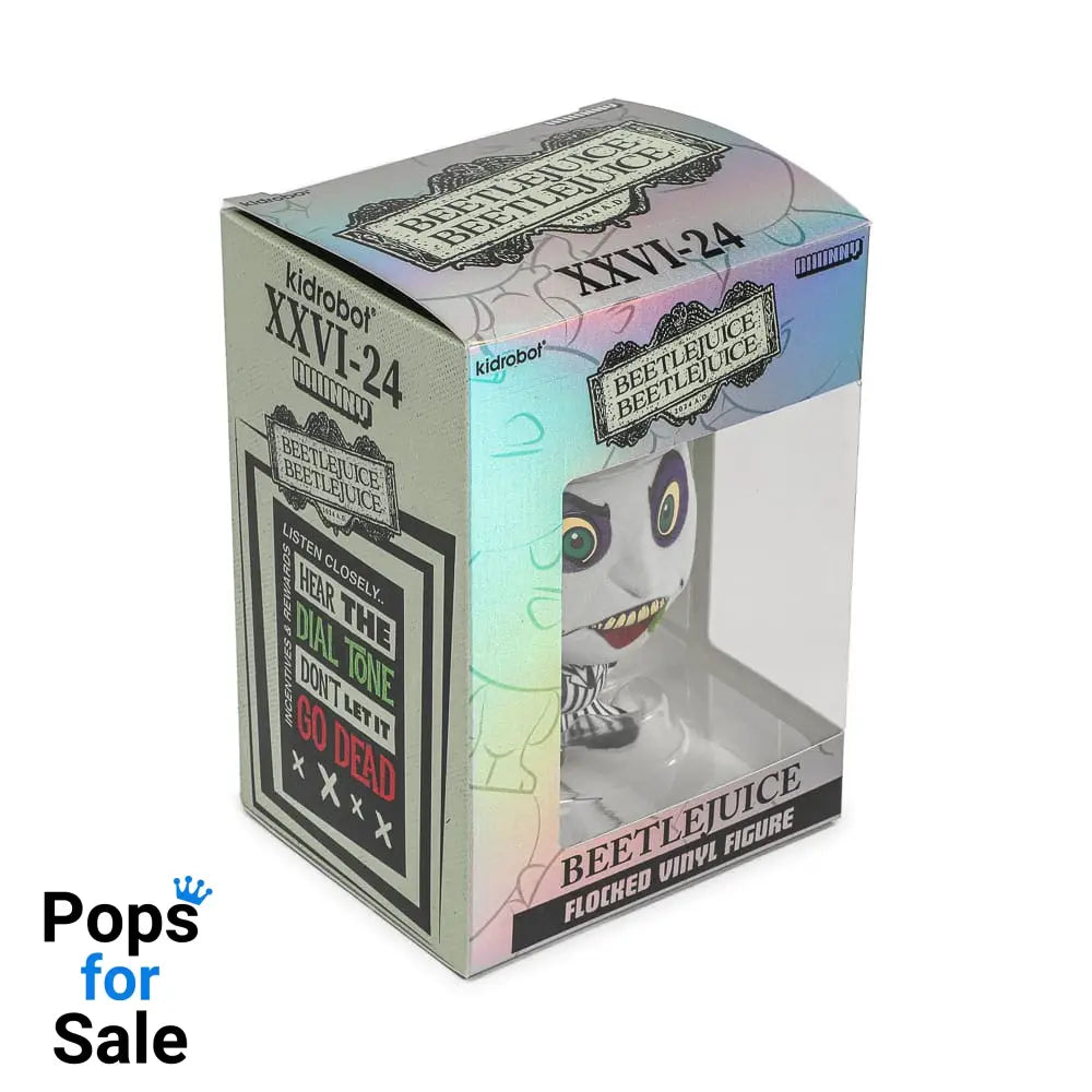 Beetlejuice Beetlejuice Bhunny Flocked Vinyl Figure Beetlejuice Striped Suit 10 cm