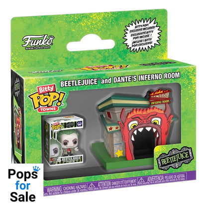 Beetlejuice Bitty POP! Towns Vinyl Figure Beetlejuice and Dante's Inferno Room