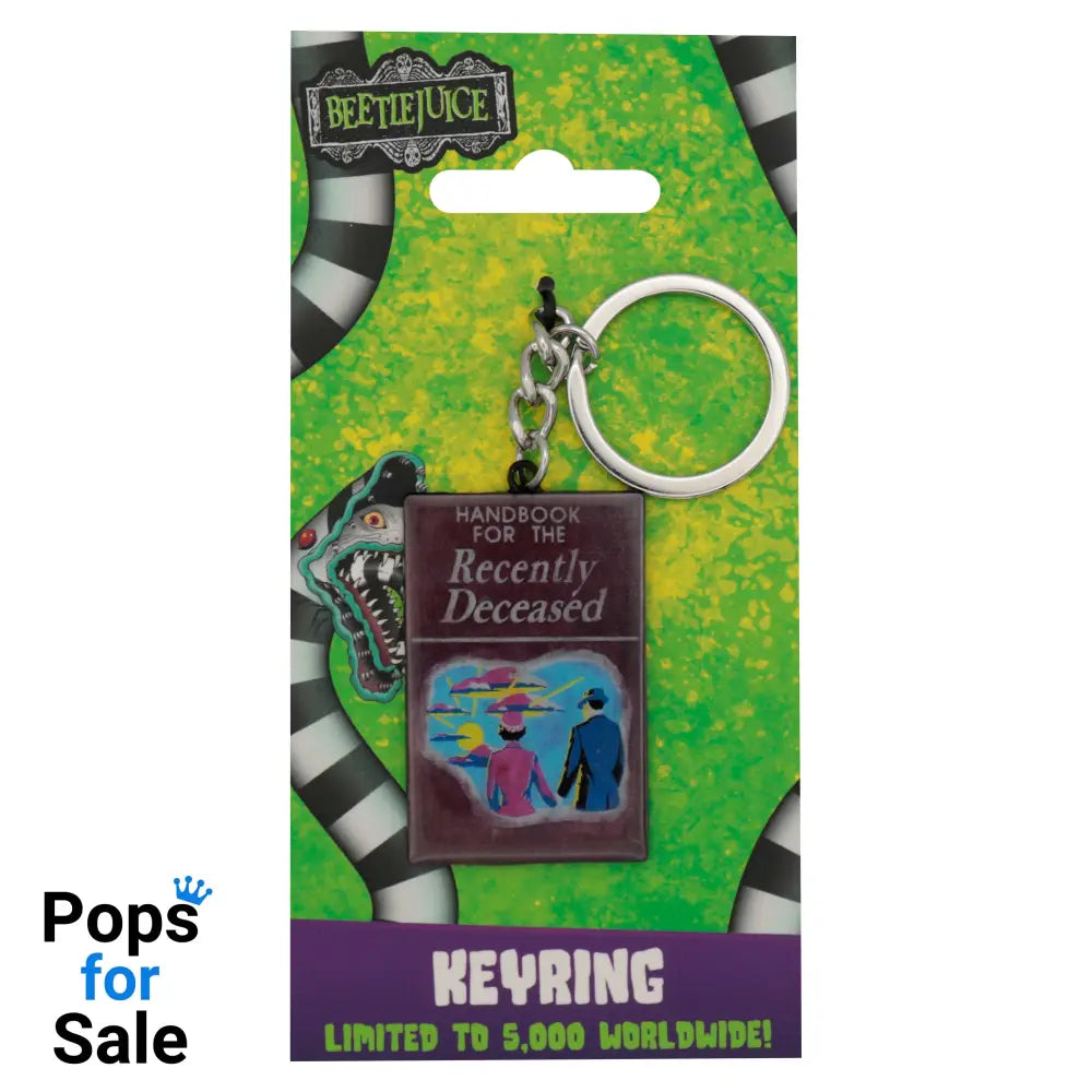 Beetlejuice Handbook of the Recently Deceased Keyring Key Ring
