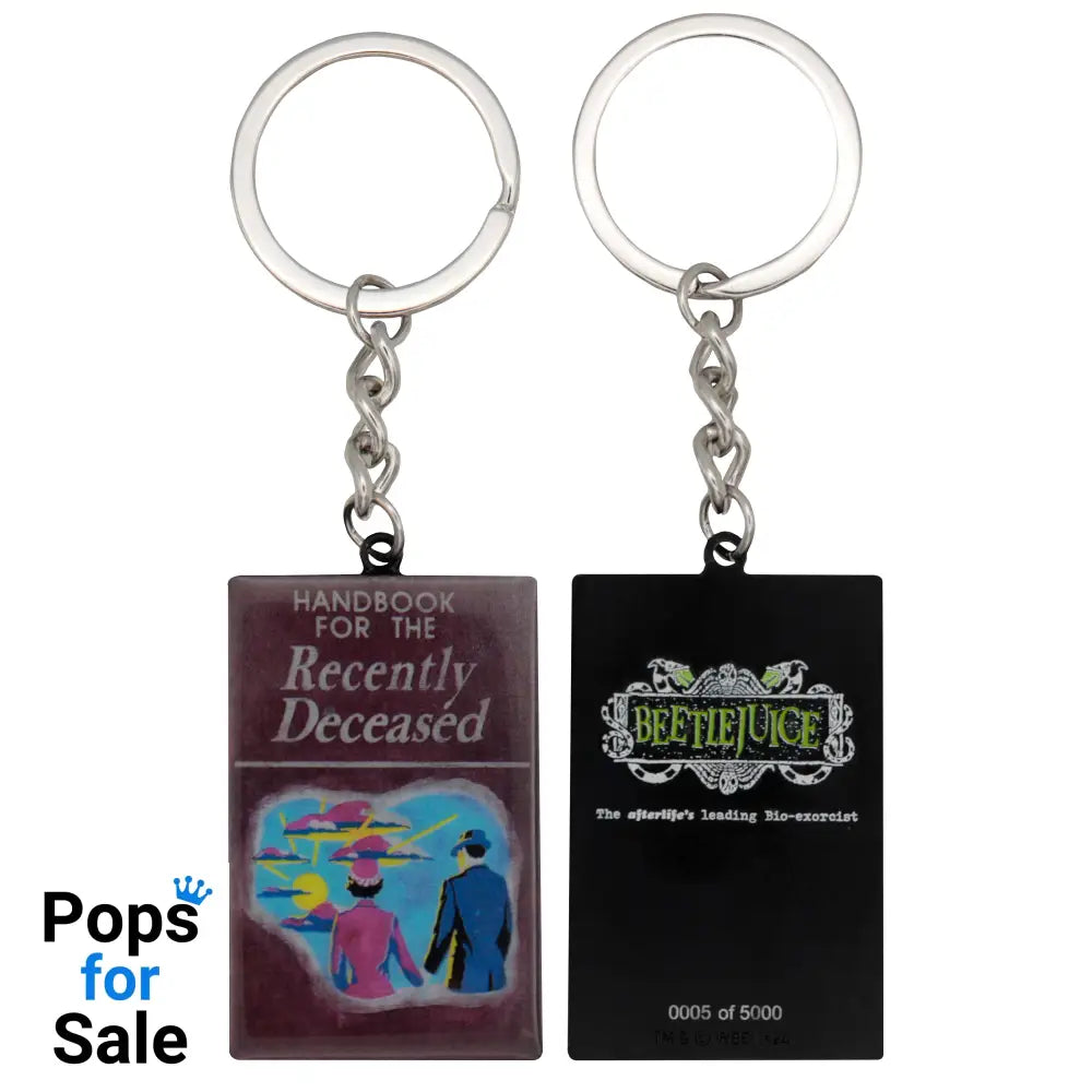 Beetlejuice Handbook of the Recently Deceased Keyring Key Ring