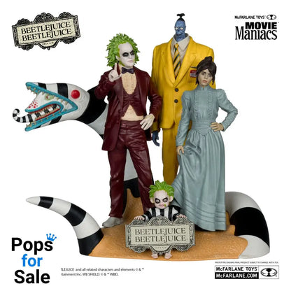 Beetlejuice Beetlejuice Movie Maniacs PVC Statue 4-Pack 15 cm