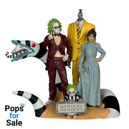 Beetlejuice Beetlejuice Movie Maniacs PVC Statue 4-Pack 15 cm