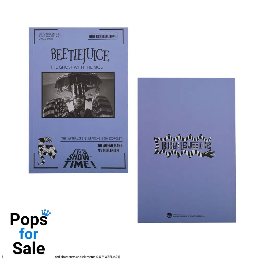 Beetlejuice Notebook It’s Show Time Stationery