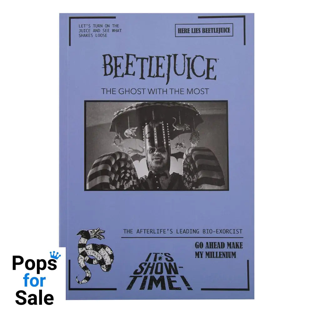 Beetlejuice Notebook It’s Show Time Stationery