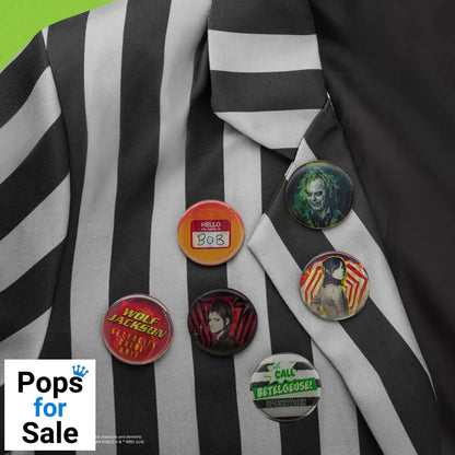 Beetlejuice Pin Badges 6-Pack
