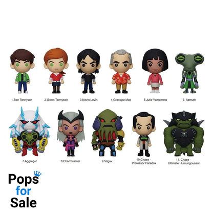 Ben 10 3D PVC Bag Clips Display (24) Keyrings