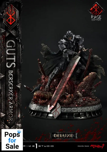 Berserk Statue 1/4 Guts Berserker Armor Rage Edition Deluxe Version 67 cm
