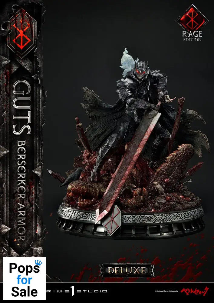 Berserk Statue 1/4 Guts Berserker Armor Rage Edition Deluxe Version 67 cm