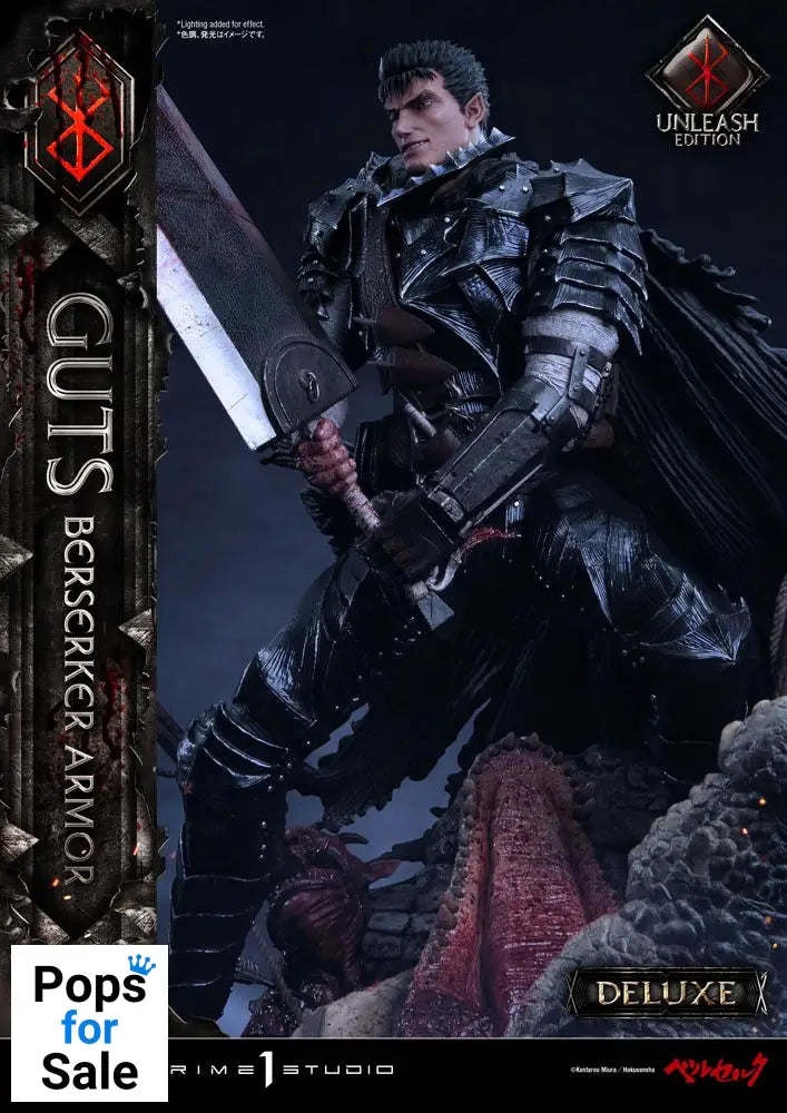Berserk Statue 1/4 Guts Berserker Armor Unleash Edition Deluxe Version 91 cm