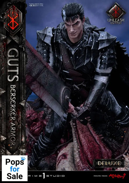 Berserk Statue 1/4 Guts Berserker Armor Unleash Edition Deluxe Version 91 cm