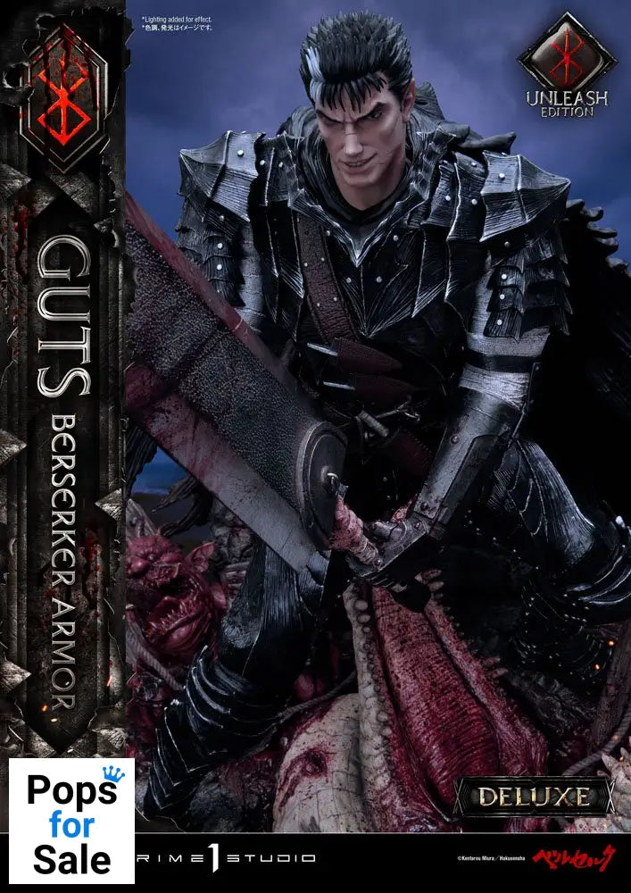 Berserk Statue 1/4 Guts Berserker Armor Unleash Edition Deluxe Version 91 cm Statues