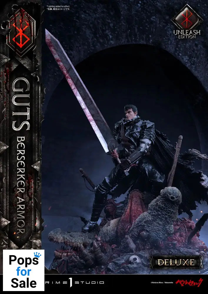 Berserk Statue 1/4 Guts Berserker Armor Unleash Edition Deluxe Version 91 cm