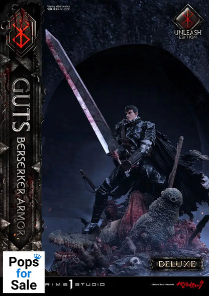 Berserk Statue 1/4 Guts Berserker Armor Unleash Edition Deluxe Version 91 cm