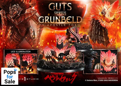 Berserk Ultimate Diorama Masterline Series Statue Berserk Guts vs. Grunbeld in Apostle Form  58 cm