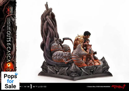 Berserk Ultimate Legacy Art Kentaro Miura Statue 1/4 Guts & Casca Bonus Version 72 cm