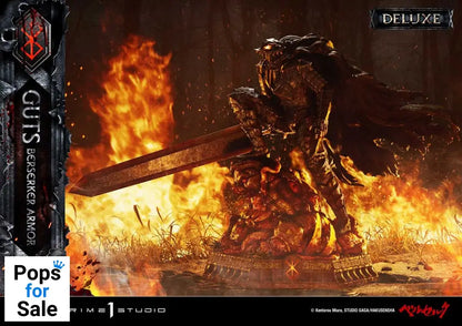 Berserk Ultimate Premium Masterline Series Statue 1/4 Guts, Berserker Armor Grunbeld vs. Guts Deluxe Version 94 cm