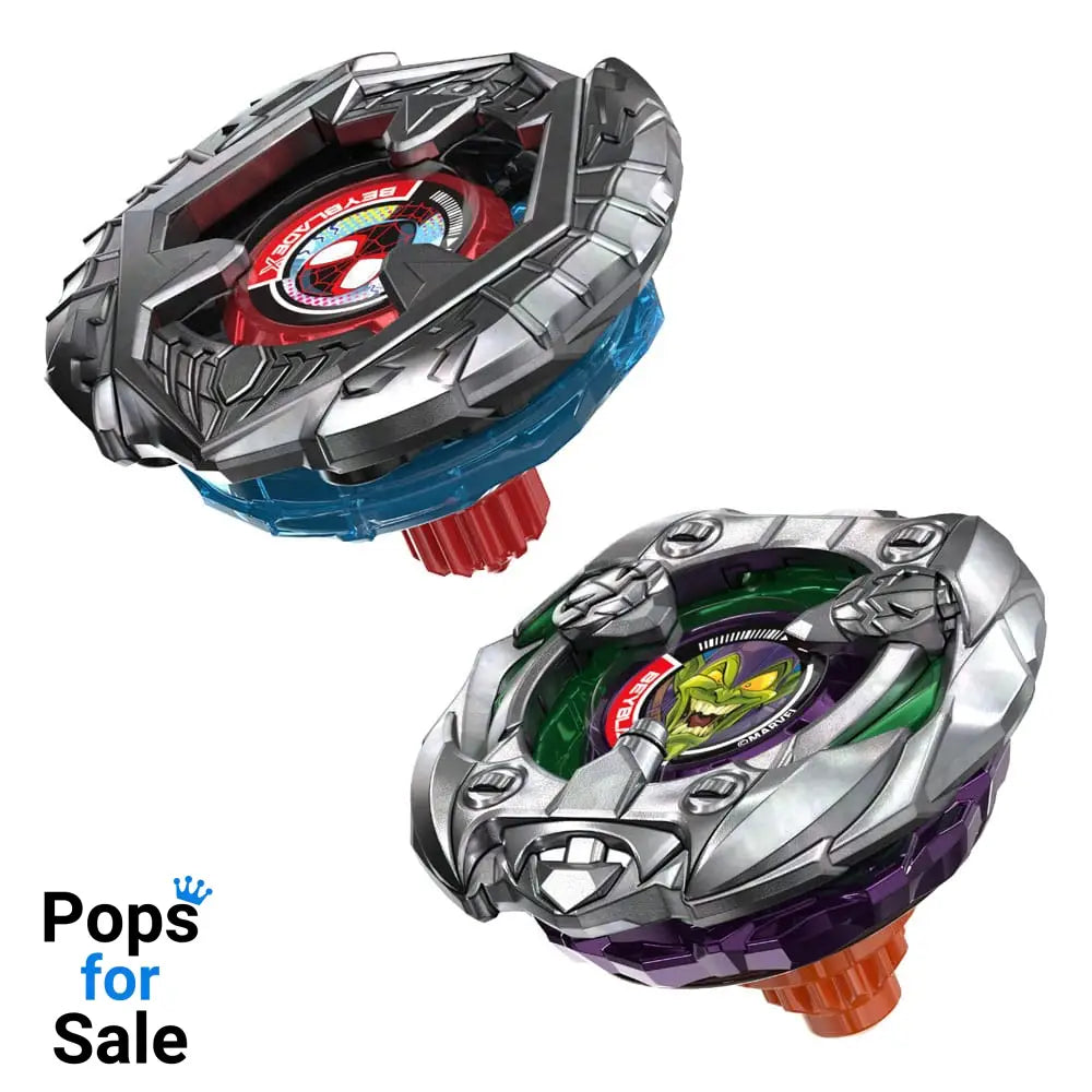 Beyblade X and Marvel Collab Miles Morales 1-60GN vs. Green Goblin 9-80HT