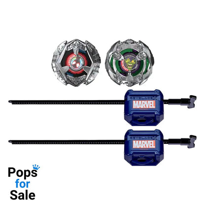 Beyblade X and Marvel Collab Miles Morales 1-60GN vs. Green Goblin 9-80HT