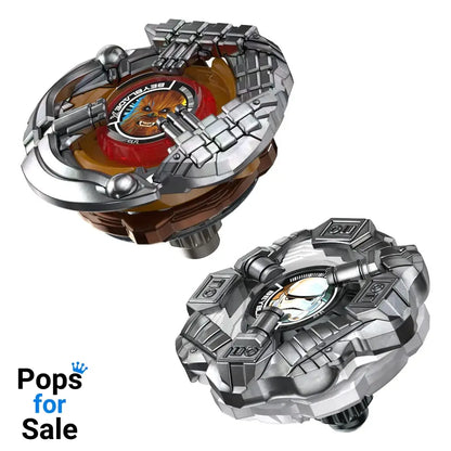Beyblade X and Star Wars Collab Chewbacca 4-80LF vs. Stormtrooper 5-70B