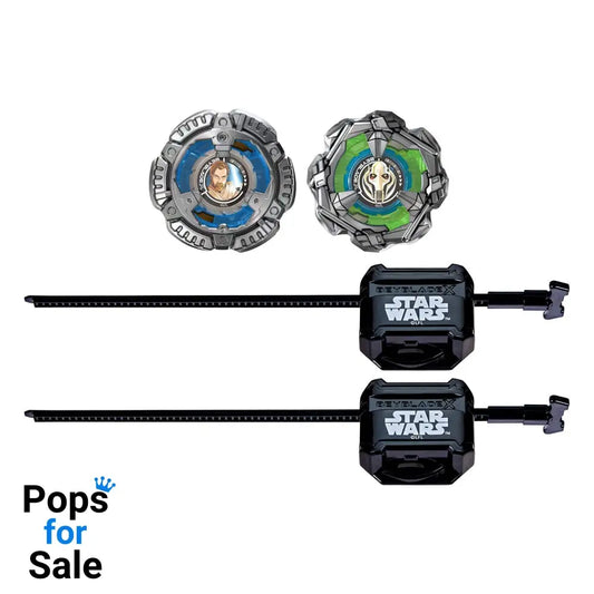 Beyblade X and Star Wars Collab Obi-Wan Kenobi 4-60P vs. General Grievous 3-80HN