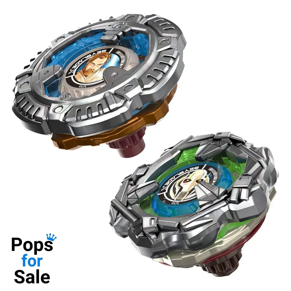 Beyblade X and Star Wars Collab Obi-Wan Kenobi 4-60P vs. General Grievous 3-80HN