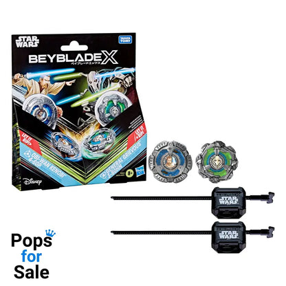 Beyblade X and Star Wars Collab Obi-Wan Kenobi 4-60P vs. General Grievous 3-80HN
