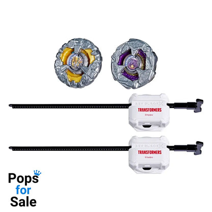Beyblade X and Transformers Collab Bumblebee 3-60GP vs. Shockwave 5-80O