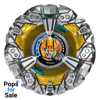 Beyblade X and Transformers Collab Bumblebee 3-60GP vs. Shockwave 5-80O