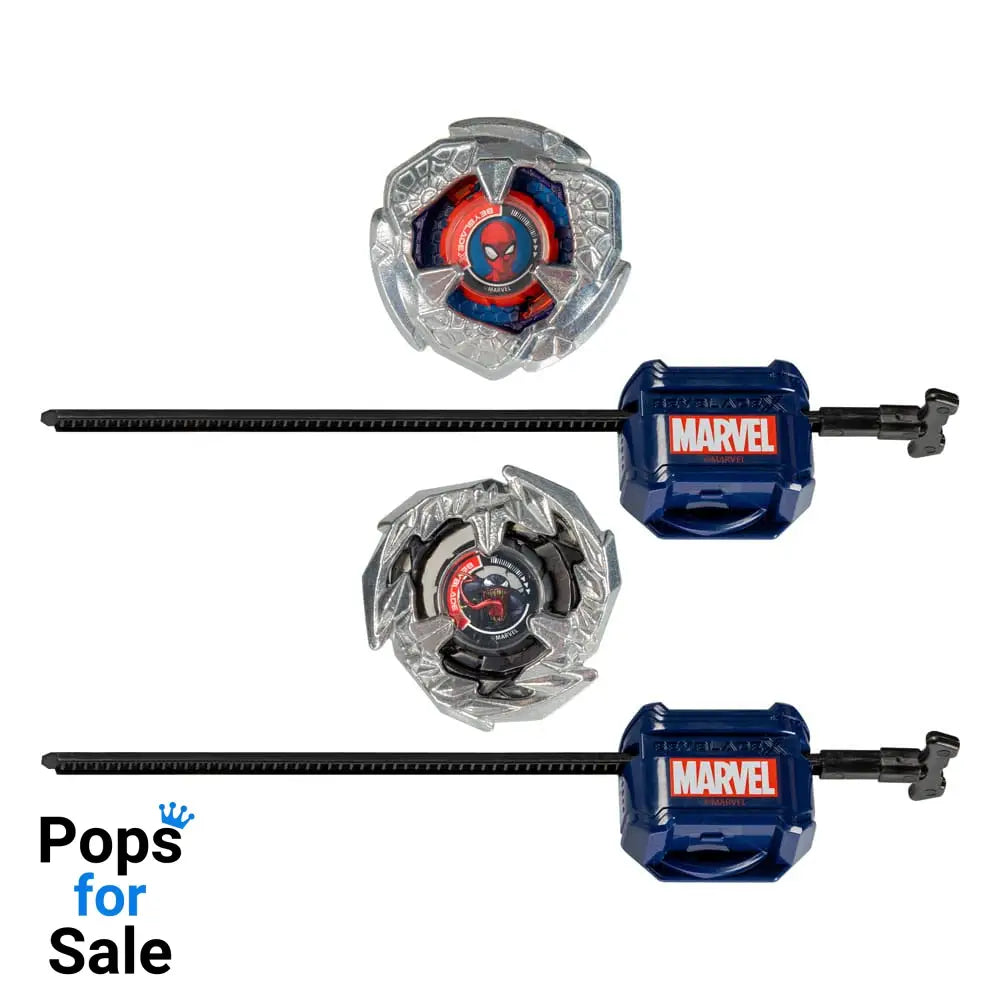 Beyblade X Marvel Collab Spider-Man 3-60F vs. Venom 3-80N