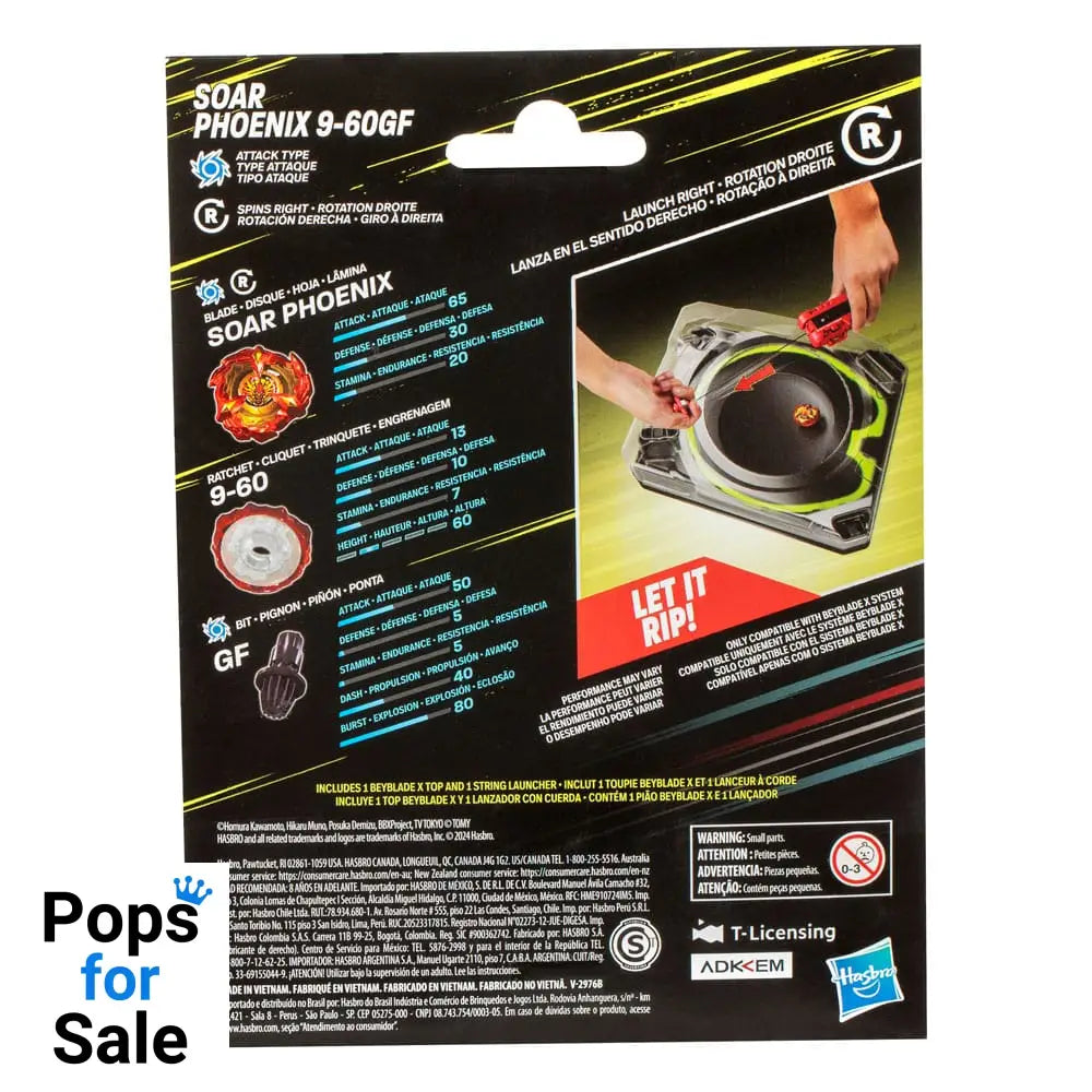 Beyblade X Soar Phoenix Deluxe String Launcher Set