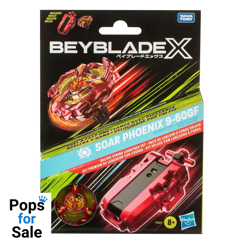 Beyblade X Soar Phoenix Deluxe String Launcher Set