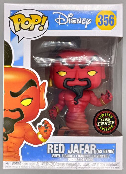#356 Red Jafar (as Genie) Glow Chase Disney Aladdin Box Damaged Funko POP