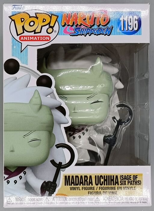 #1196 Madara Uchiha (Six Paths) Naruto Shippuden Box Damaged Funko POP