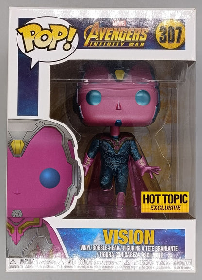 307 Vision  Metallic  Marvel Avengers Infinity War Funko POP - Box Damaged