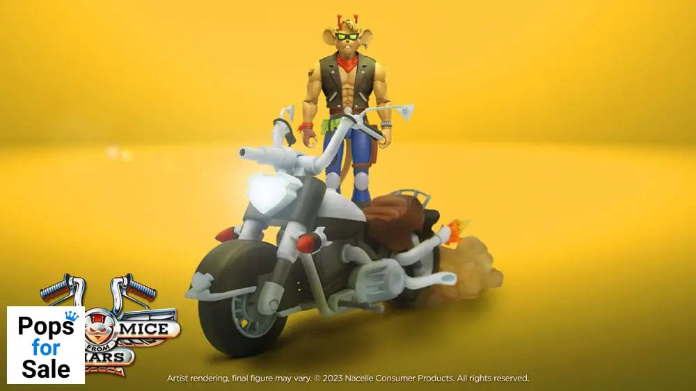 Biker Mice From Mars Vehicle Throttle’s Martian Monster Bike 23 cm Action figures