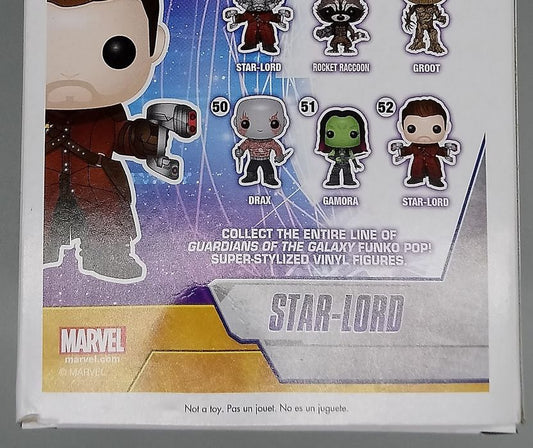 #52 Star-Lord (Unmasked) Marvel Guardians of the Galaxy Box Damaged Funko POP