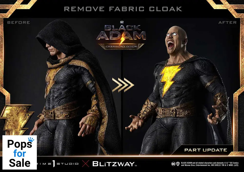 Black Adam Museum Masterline Statue 1/3 Black Adam Champion Edition 96 cm
