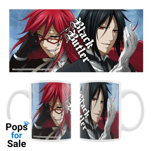 Black Butler Ceramic Mug Grell Sebastian Cups & Mugs