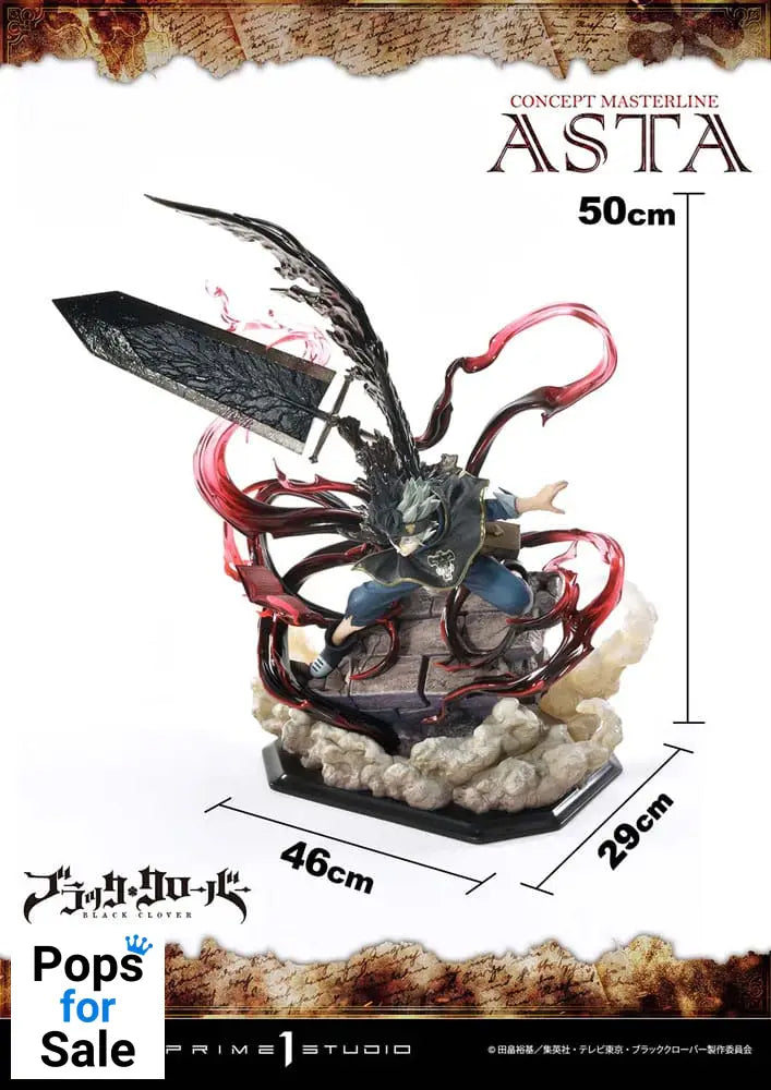 Black Clover Concept Masterline Series Statue 1/6 Asta Exclusive Bonus Ver. 50 cm