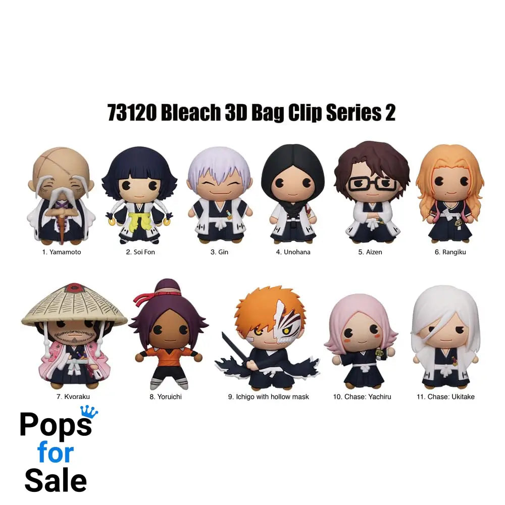 Bleach 3D PVC Bag Clips Series 2 Display (24) Keyrings