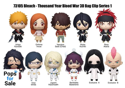 Bleach Thousand-Year Blood War 3D Foam Bag Clips Series 1 Display (24)